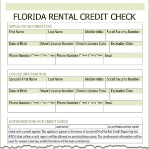 Florida Rental Credit Check