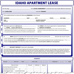 Idaho Apartment Lease