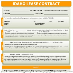 Idaho Lease Contract