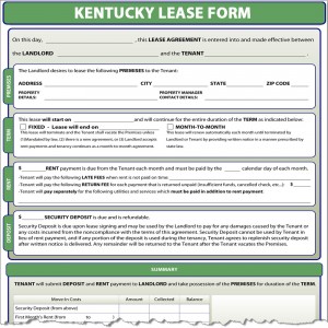 Kentucky Lease Form