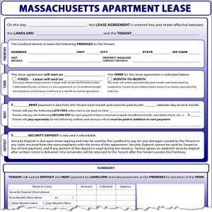 Property Management Software on Massachusetts Apartment Lease