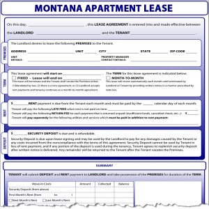 Montana Apartment Lease