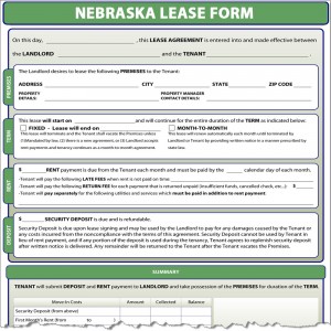 Nebraska Lease Form