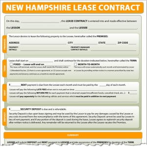New Hampshire Lease Contract