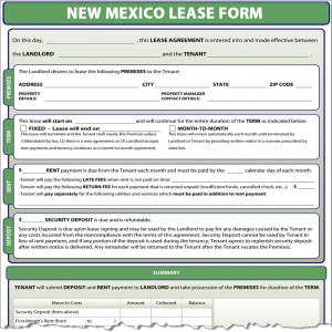 New Mexico Lease Form