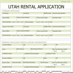 Property Management Utah on Utah Rental Application